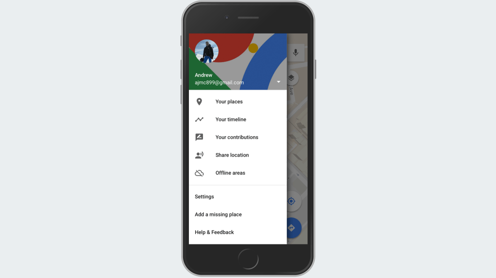 Maps Timeline Day View